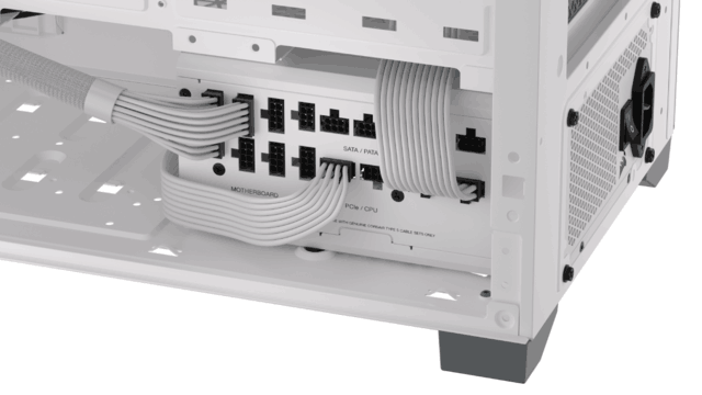 海盗船 RMx SHIFT 系列电源新增白色版本：侧面线缆接口，750W-1200W 可选